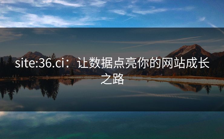 site:36.ci：让数据点亮你的网站成长之路